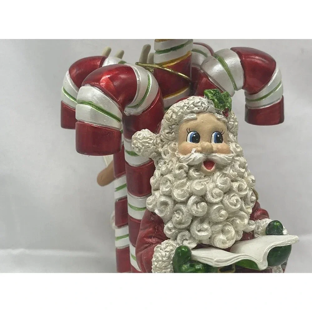 Radko Letters to Santa Candy Cane Votive Ceramic Box